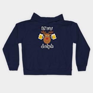 Brew-Dolph Reindeer Kids Hoodie